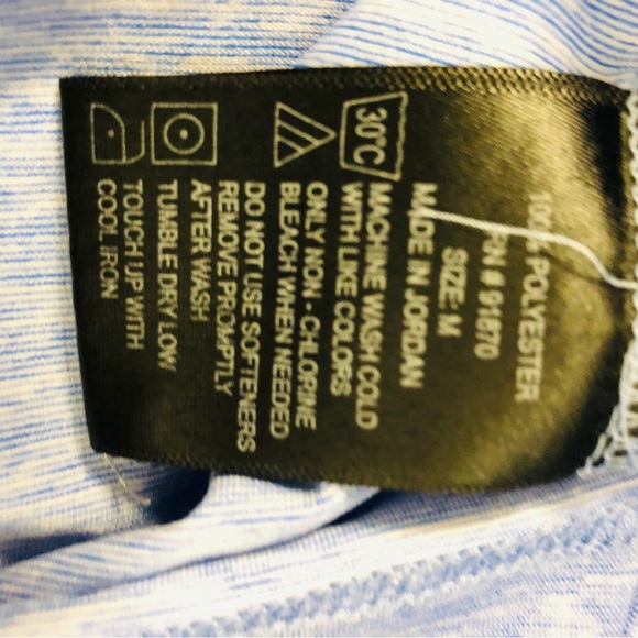 BOLLE T SHIRT MENS LIGHT BLUE SHORT SLEEVES SIZE MEDIUM COLLARED NECK wg - Picture 6 of 6